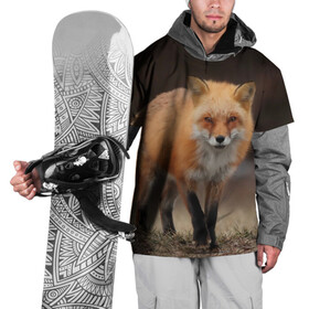 Накидка на куртку 3D с принтом Хитрая лисица в Тюмени, 100% полиэстер |  | fox | foxy | животное | звери | лиса | лисенок | лисичка | милая | рыжая | фокс