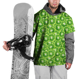 Накидка на куртку 3D с принтом Фреш Лайм в Тюмени, 100% полиэстер |  | Тематика изображения на принте: citrus | lime | лайм | лимон | цитрусовые
