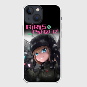 Чехол для iPhone 13 mini с принтом Девушки и танки | Girls und Panzer (Z) в Тюмени,  |  | anime | girls und panzer | panzer | аниме | анцио | гарудзу андо панца | девушки и танки | куромориминэ | манго | оараи | пик чёрного леса | сандерс | спокон