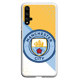 Чехол для Honor 20 с принтом MANCHESTER CITY МАНЧЕСТЕР в Тюмени, Силикон | Область печати: задняя сторона чехла, без боковых панелей | fifa | football | man city | manchester city football club | sport | uefa | английская премьер лига | англия. | лига финал | манчестер сити | матч | спорт | уефа | финал | фифа | футбол | футбольный клуб