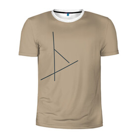 Мужская футболка 3D спортивная с принтом Геометрия в Тюмени, 100% полиэстер с улучшенными характеристиками | приталенный силуэт, круглая горловина, широкие плечи, сужается к линии бедра | геометрические линии | геометрические фигуры | геометрия | линии