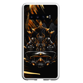 Чехол для Samsung Galaxy S10 с принтом Монстр в Тюмени, Силикон | Область печати: задняя сторона чехла, без боковых панелей | дьявол | мистика | монстр | темные силы | тьма | черное | чудовище