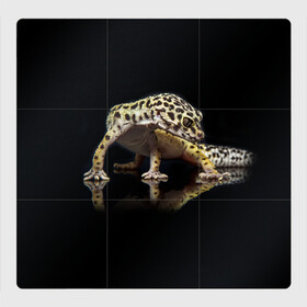 Магнитный плакат 3Х3 с принтом ЭУБЛЕФАР  EUBLEPHARIS в Тюмени, Полимерный материал с магнитным слоем | 9 деталей размером 9*9 см | tegunvteg | геккон | гекон | зублефар | леопардовый геккон | эу | эублефар | ящерица