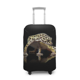 Чехол для чемодана 3D с принтом ЭУБЛЕФАР  EUBLEPHARIS в Тюмени, 86% полиэфир, 14% спандекс | двустороннее нанесение принта, прорези для ручек и колес | tegunvteg | геккон | гекон | зублефар | леопардовый геккон | эу | эублефар | ящерица