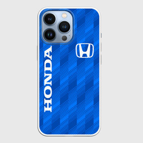 Чехол для iPhone 13 Pro с принтом HONDA BLUE  | ХОНДА СИНИЙ в Тюмени,  |  | accord | car | civic | honda | sport | sportcar | авто | автомобиль | аккорд | линии | спорт | спорткар | тачка | хонда | цивик