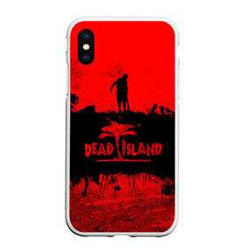 Чехол для iPhone XS Max матовый с принтом Island of blood в Тюмени, Силикон | Область печати: задняя сторона чехла, без боковых панелей | dead island | game | games | zombi | zomby | апокалепсис | апокалипсис | вуфв шыдфтв | дэд исланд | зомби | игра | игры | мертвый остров