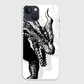 Чехол для iPhone 13 с принтом Dragon в Тюмени,  |  | dragon | monster | predator | дракон | зверь | монстр | хищник