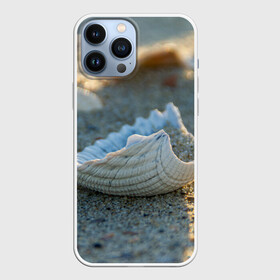 Чехол для iPhone 13 Pro Max с принтом Морская ракушка в Тюмени,  |  | Тематика изображения на принте: морская | морские | песок | пляж | пляжный | ракушка | ракушки