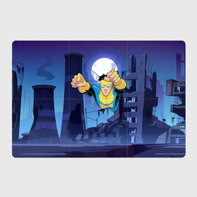 Магнитный плакат 3Х2 с принтом Марк Грэйсон Неуязвимый в Тюмени, Полимерный материал с магнитным слоем | 6 деталей размером 9*9 см | damien darkblood | invincible | superman | марк грэйсон | мультсериал | неуязвимый | супергерой