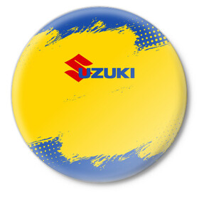 Значок с принтом Suzuki Сузуки (Z) в Тюмени,  металл | круглая форма, металлическая застежка в виде булавки | auto | grand vitara | suzuki | sx4 | авто | автомобиль | ам | витара | машина | сузуки | сх4