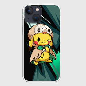Чехол для iPhone 13 mini с принтом Пикачу в костюме совы в Тюмени,  |  | anime | picachu | pikachu | аниме | милый | пика | пикачу | покебол | покемон