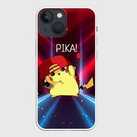 Чехол для iPhone 13 mini с принтом Пикачу в бейсболке в Тюмени,  |  | anime | picachu | pikachu | аниме | милый | пика | пикачу | покебол | покемон
