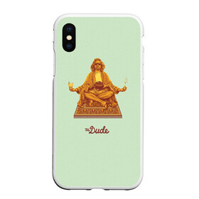 Чехол для iPhone XS Max матовый с принтом The Dude meditation в Тюмени, Силикон | Область печати: задняя сторона чехла, без боковых панелей | big lebowski | donney | dude | lebowski | the big lebowski | the dude | walter | большой лебовски | лебовски | чувак