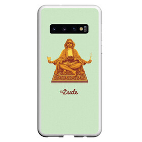 Чехол для Samsung Galaxy S10 с принтом The Dude meditation в Тюмени, Силикон | Область печати: задняя сторона чехла, без боковых панелей | big lebowski | donney | dude | lebowski | the big lebowski | the dude | walter | большой лебовски | лебовски | чувак