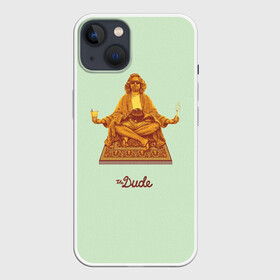 Чехол для iPhone 13 с принтом The Dude meditation в Тюмени,  |  | big lebowski | donney | dude | lebowski | the big lebowski | the dude | walter | большой лебовски | лебовски | чувак
