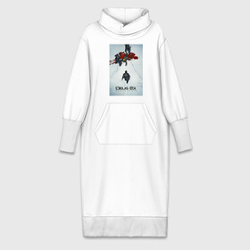 Платье удлиненное хлопок с принтом Deus Police в Тюмени,  |  | cyberpunk | deus ex | game | games | адам дженсен | будущее | деус екс | деус экс | игра | игры | киберпанк