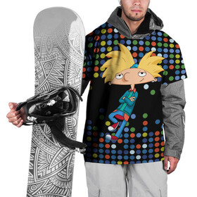 Накидка на куртку 3D с принтом Хей Арнольд! в Тюмени, 100% полиэстер |  | hey arnold | nickelodeon | арнольд | арнольд шортмэн | мультсериал | школьные приключения | эй