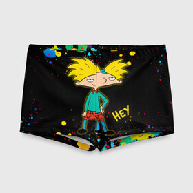 Детские купальные плавки 3D с принтом Эй Арнольд! Hey Arnold в Тюмени, Полиэстер 85%, Спандекс 15% | Слитный крой, подклад по переду изделия, узкие бретели | Тематика изображения на принте: arnold shortman | helga pataki | hey | hey arnold | nickelodeon | арнольд | арнольд шортмэн | гарольд | детям | джеральд | мальчик | мультфильм | никелодеон | парень | репоголовый | ронда | сидни | старые мультики | стинки