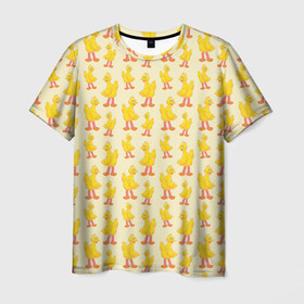 Мужская футболка 3D с принтом Маленькие УтЯта в Тюмени, 100% полиэфир | прямой крой, круглый вырез горловины, длина до линии бедер | Тематика изображения на принте: желтый | маленькие | разное | утки | утята
