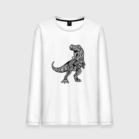 Мужской лонгслив хлопок с принтом Тираннозавр узор Мандала в Тюмени, 100% хлопок |  | art | ethnic | grunge | mandala | pattern | pop culture | rex | science | t rex | tribal | tyrannosaurus rex | vintage | арт | вензеля | винтаж | гранж | динозавр | наука | паттерн | популярная культура | теропод | ти рекс | тиранозавр | тирекс | хищник |
