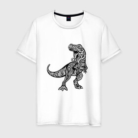 Мужская футболка хлопок с принтом Тираннозавр узор Мандала в Тюмени, 100% хлопок | прямой крой, круглый вырез горловины, длина до линии бедер, слегка спущенное плечо. | art | ethnic | grunge | mandala | pattern | pop culture | rex | science | t rex | tribal | tyrannosaurus rex | vintage | арт | вензеля | винтаж | гранж | динозавр | наука | паттерн | популярная культура | теропод | ти рекс | тиранозавр | тирекс | хищник |