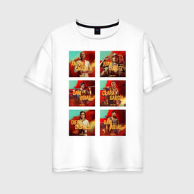 Женская футболка хлопок Oversize с принтом Far Cry Posters в Тюмени, 100% хлопок | свободный крой, круглый ворот, спущенный рукав, длина до линии бедер
 | games | poster | ubisoft | дани | диего | яра