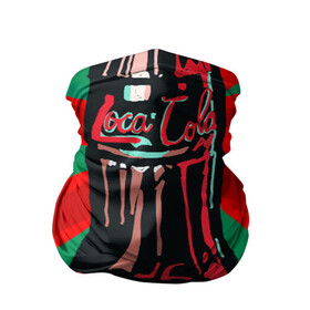 Бандана-труба 3D с принтом Loca-Cola в Тюмени, 100% полиэстер, ткань с особыми свойствами — Activecool | плотность 150‒180 г/м2; хорошо тянется, но сохраняет форму | coca cola | cocacola | pepsi | пепси