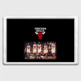 Магнит 45*70 с принтом CHICAGO BULLS [3] в Тюмени, Пластик | Размер: 78*52 мм; Размер печати: 70*45 | Тематика изображения на принте: basketball | bulls | chicago | chicago bulls | jordan | nba | баскетбол | джордан | нба | чикаго буллз