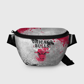 Поясная сумка 3D с принтом CHICAGO BULLS [8] в Тюмени, 100% полиэстер | плотная ткань, ремень с регулируемой длиной, внутри несколько карманов для мелочей, основное отделение и карман с обратной стороны сумки застегиваются на молнию | basketball | bulls | chicago | chicago bulls | jordan | nba | баскетбол | джордан | нба | чикаго буллз