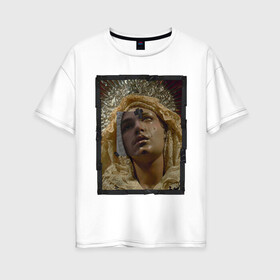 Женская футболка хлопок Oversize с принтом Lil peep crybaby в Тюмени, 100% хлопок | свободный крой, круглый ворот, спущенный рукав, длина до линии бедер
 | crybaby | gustav elijah ahr | lil peep | лил пип