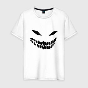 Мужская футболка хлопок с принтом Ghost face в Тюмени, 100% хлопок | прямой крой, круглый вырез горловины, длина до линии бедер, слегка спущенное плечо. | Тематика изображения на принте: disturbed | drain | face | ghost | дрейн | монстр | призрак