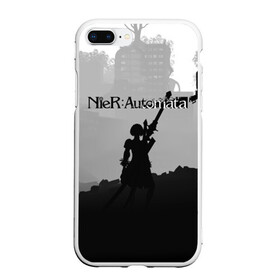 Чехол для iPhone 7Plus/8 Plus матовый с принтом Nier Automata (Z) в Тюмени, Силикон | Область печати: задняя сторона чехла, без боковых панелей | automata | bayonetta | drakengard | nier | nier automata | rpg | yorha | yorha 2b | компьютерная игра | ниэр | рпг