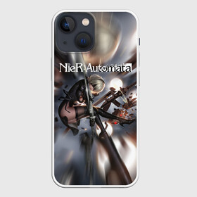 Чехол для iPhone 13 mini с принтом YoRHa | Nier Automata (Z) в Тюмени,  |  | automata | bayonetta | drakengard | nier | nier automata | rpg | yorha | yorha 2b | компьютерная игра | ниэр | рпг