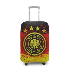 Чехол для чемодана 3D с принтом  Сборная Германии в Тюмени, 86% полиэфир, 14% спандекс | двустороннее нанесение принта, прорези для ручек и колес | die mannschaft | германия | сборная германии | футбол | чемпионат европы | чемпионат мира