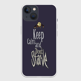 Чехол для iPhone 13 с принтом Keep clam and dont starve в Тюмени,  |  | animation | dont starve | dont starve together | game | games | mult | survive | выживалка | выживание | донт старв | игра | игры | мульт | не голодай | не голодайка