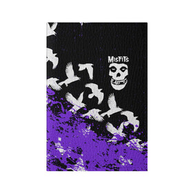 Обложка для паспорта матовая кожа с принтом MISFITS [6] в Тюмени, натуральная матовая кожа | размер 19,3 х 13,7 см; прозрачные пластиковые крепления | misfits | music | rock | мисфитс | музыка | рок