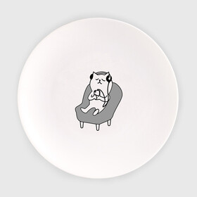 Тарелка с принтом Кот на релаксе | Cat | Кошка в Тюмени, фарфор | диаметр - 210 мм
диаметр для нанесения принта - 120 мм | cat | relax | кот | кошка | релакс