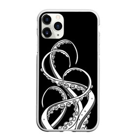 Чехол для iPhone 11 Pro Max матовый с принтом Octopus Black and White в Тюмени, Силикон |  | fish | kraken | ocean spirit | octopus | sea | summer | вода | водный мир | животные | зверь | кальмар | кракен | лето | монстр | море | морская живность | морские обитатели | осьминог | отпуск | рыба | черно белый | чуд