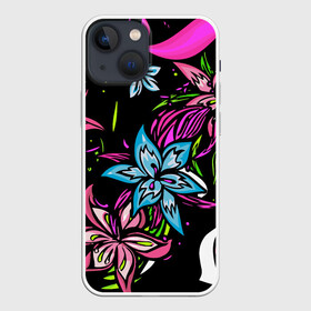 Чехол для iPhone 13 mini с принтом Flowers Abstract в Тюмени,  |  | flowers | природа | растения | розовый цветок | цветы