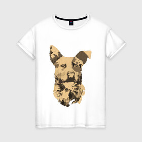 Женская футболка хлопок с принтом FC5: Бумер в Тюмени, 100% хлопок | прямой крой, круглый вырез горловины, длина до линии бедер, слегка спущенное плечо | fc5 | бумер | животные | пёс | собака