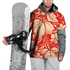 Накидка на куртку 3D с принтом НАЦИОНАЛЬНЫЙ УЗОР в Тюмени, 100% полиэстер |  | flowers | national | red | russia | white | белый | красный | листья | национальный | россия | узор | хохлома | цветы
