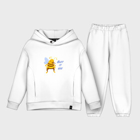 Детский костюм хлопок Oversize с принтом Пчела Blet it bee в Тюмени,  |  | blet it bee | let it be | пчела | так блэт