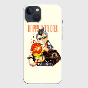 Чехол для iPhone 13 с принтом С днем рождения Магна Свинг в Тюмени,  |  | asta | black bulls | black clover | yuno | акума | аниме | аста | блэк кловер | буракку куро:ба | ко дню рождения | королевство клевера | король магов | магна | манга | подарок | праздничный | пятилистник | черный бык