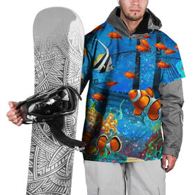 Накидка на куртку 3D с принтом На глубине Рыбки Пляжная в Тюмени, 100% полиэстер |  | море | мультяшки | океан | пляжная | рыба | рыбки | рыбы