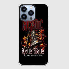 Чехол для iPhone 13 Pro с принтом AC DC Hells Bells в Тюмени,  |  | ac dc | acdc | back in black | columbia | epic | force | guitar | pop | rock | vevo | ангус | ангус янг | ас дс | асдс | блюз | бон скотт | брайан джонсон | дэйв эванс | клифф уильямс | крис слейд | малькольм янг | рок | стиви янг | фил радд