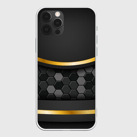 Чехол для iPhone 12 Pro Max с принтом 3D ТЕМНАЯ БРОНЯ С ЗОЛОТОМ в Тюмени, Силикон |  | luxury | versace | абстракция | броня | золото | паттерн | плитки | текстуры | узоры