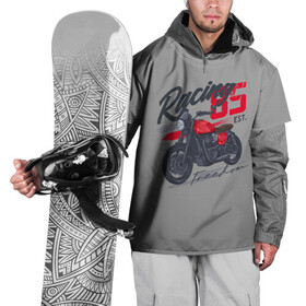 Накидка на куртку 3D с принтом Racing 85 в Тюмени, 100% полиэстер |  | Тематика изображения на принте: bike | custom | байк | байкер | кастом | мото | мотокросс | мотоцикл | скорость