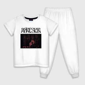 Детская пижама хлопок с принтом Maneskin в Тюмени, 100% хлопок |  брюки и футболка прямого кроя, без карманов, на брюках мягкая резинка на поясе и по низу штанин
 | Тематика изображения на принте: maneskin | manskin | monskin | манескин | монскин
