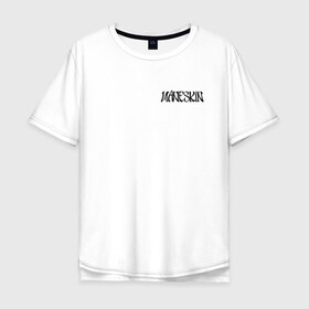 Мужская футболка хлопок Oversize с принтом Maneskin в Тюмени, 100% хлопок | свободный крой, круглый ворот, “спинка” длиннее передней части | maneskin | manskin | monskin | манескин | манскин | монскин