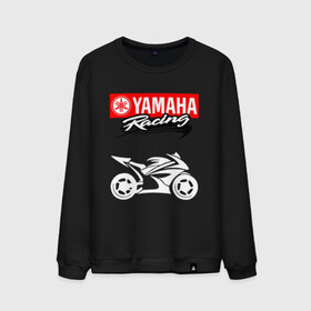 Мужской свитшот хлопок с принтом YAMAHA / ЯМАХА / RACING в Тюмени, 100% хлопок |  | motorcycle | yamaha | yzf r6. | байк | байкер | мотоспорт | мототехника | мотоцикл | мотоциклист | скутер | ямаха